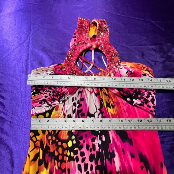 📌JS Boutique Eye-Catching Beaded Color Splashes Prom - Formal - Party Dress - Picture 12 of 16